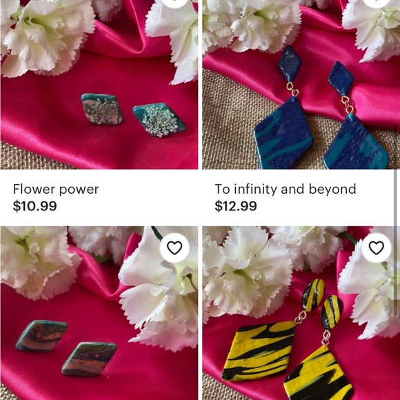 Handmade earrings ….. I can always send more pictures…. Amazing for this summer - Picture 2 of 3